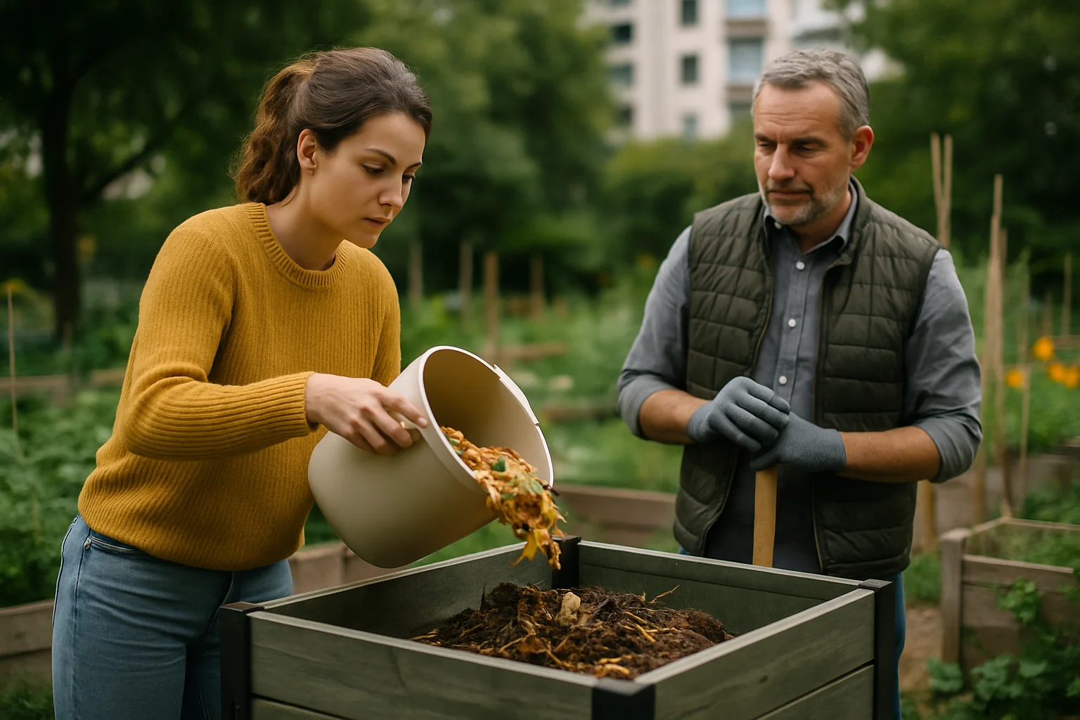 Beneficiile compostării în grădinile urbane
