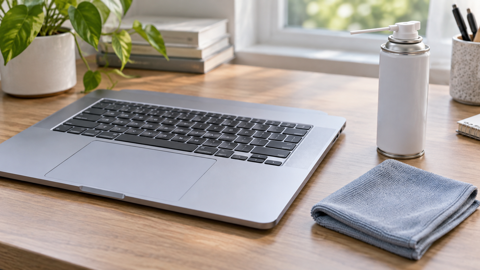 Tastatura laptopului: cum o cureți fără lichid între taste și fără să desprinzi capacele